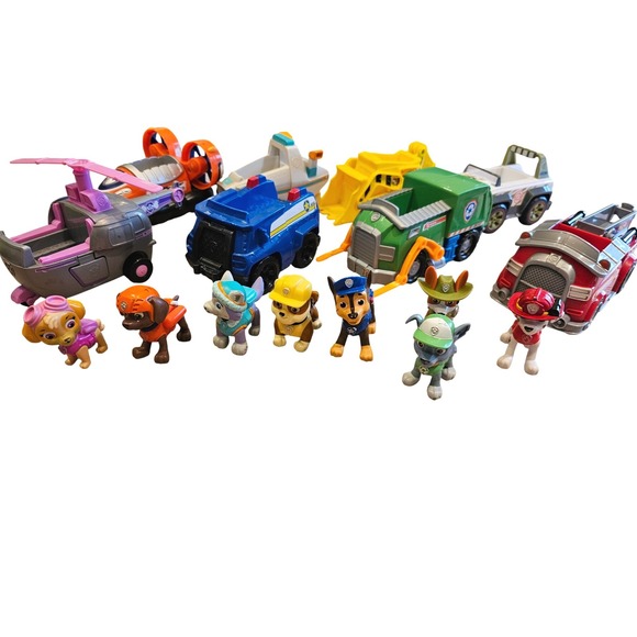 Paw Patrol Other - Paw Patrol Ultimate Rescue Vehicle and Figure Lot Chase Marshall Skye Rocky 16pc